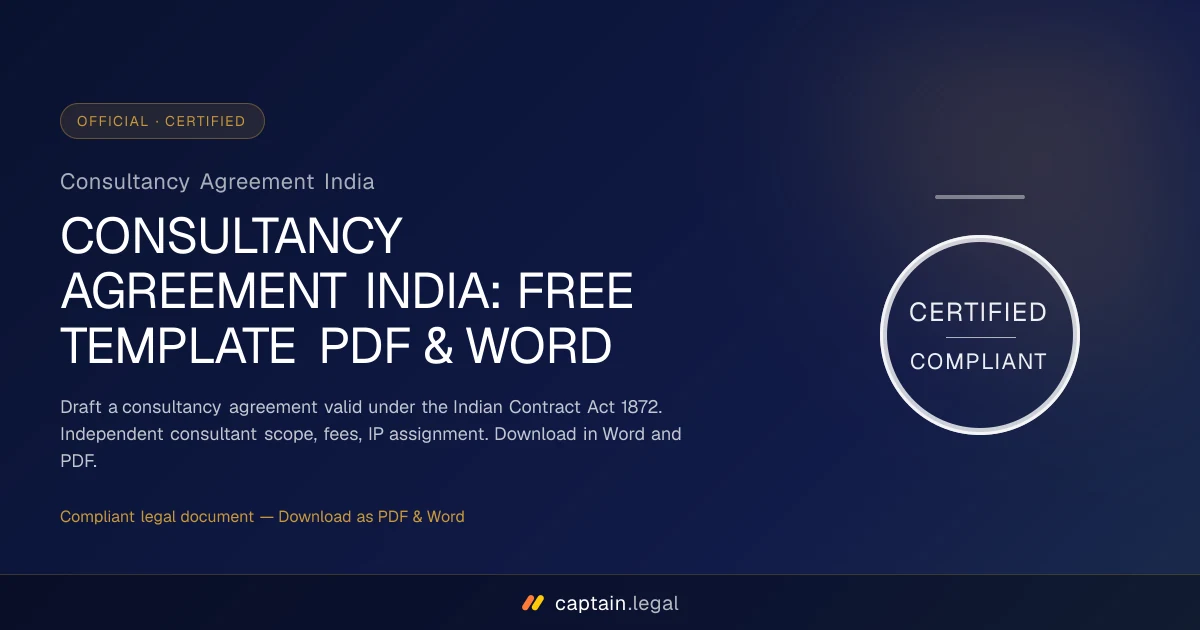 Consultancy Agreement India