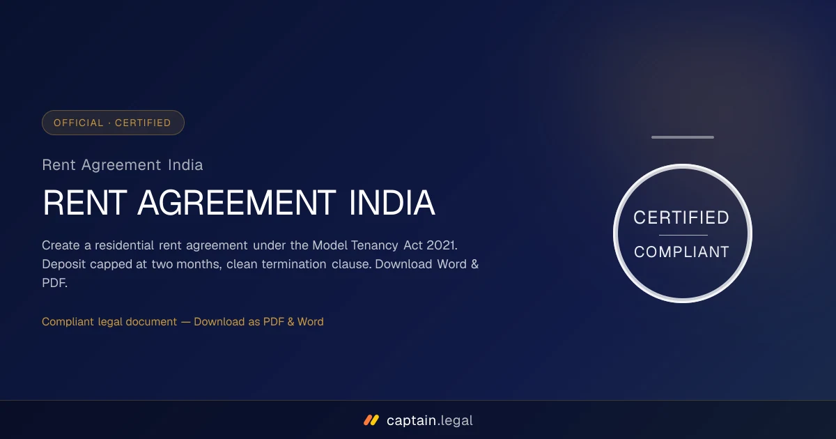 Rent Agreement India
