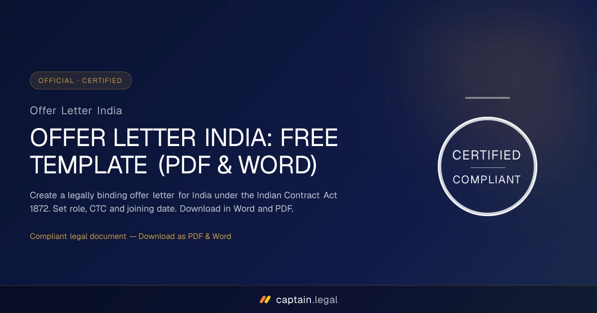 Offer Letter India