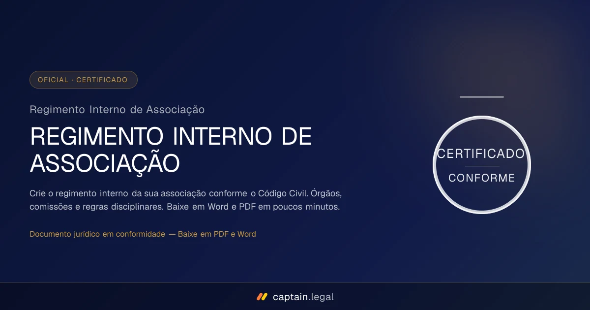 Regimento Interno de Associação