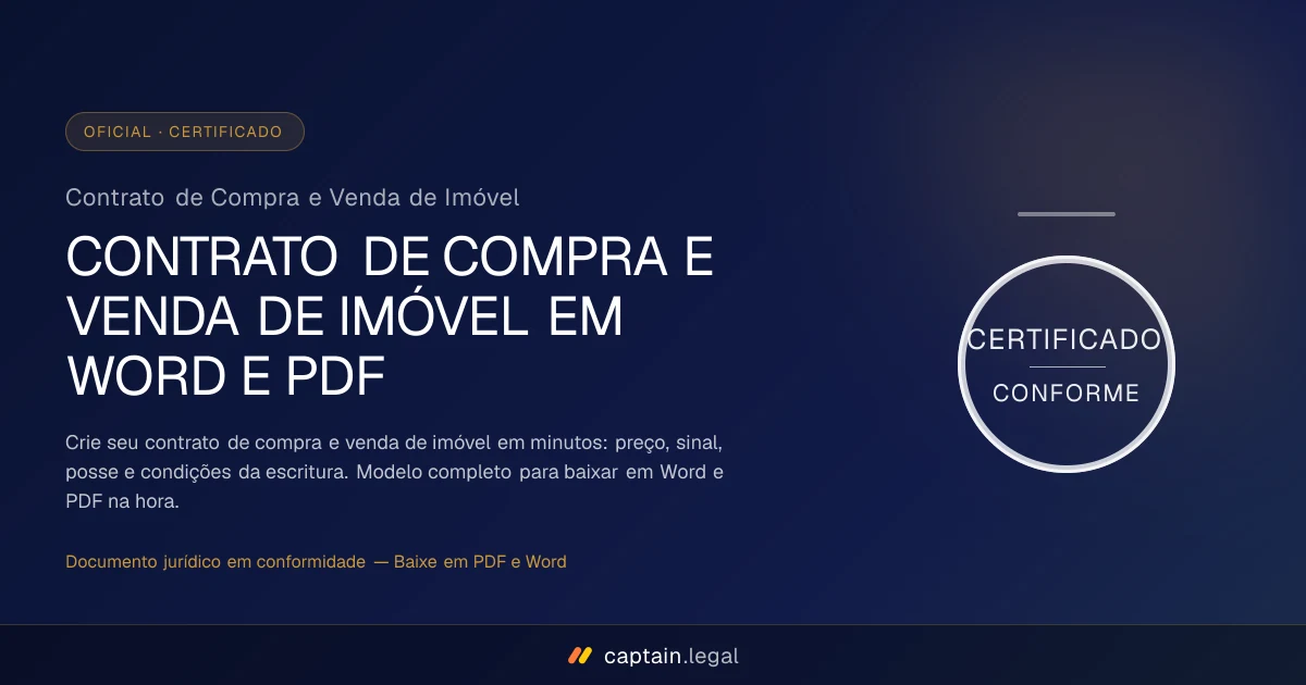 Contrato de Compra e Venda de Imóvel