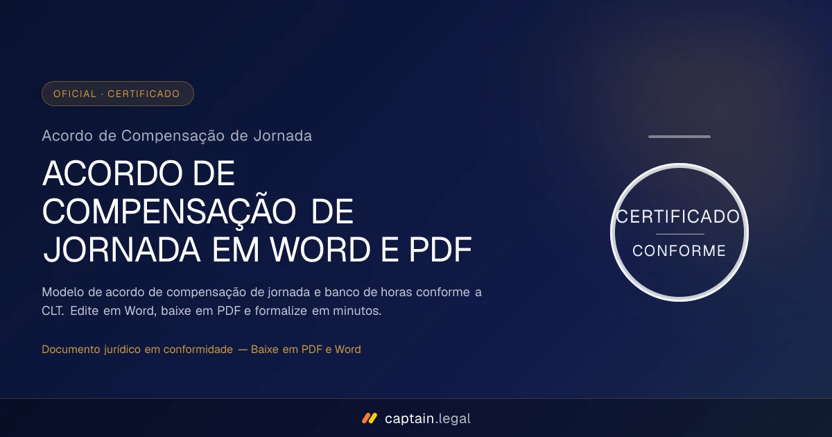 Acordo de Compensação de Jornada