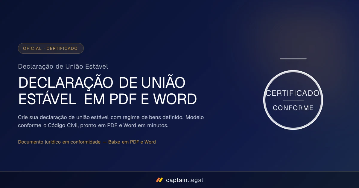 Declaração de União Estável