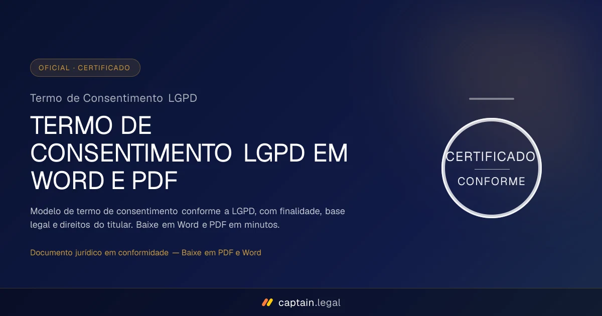 Termo de Consentimento LGPD