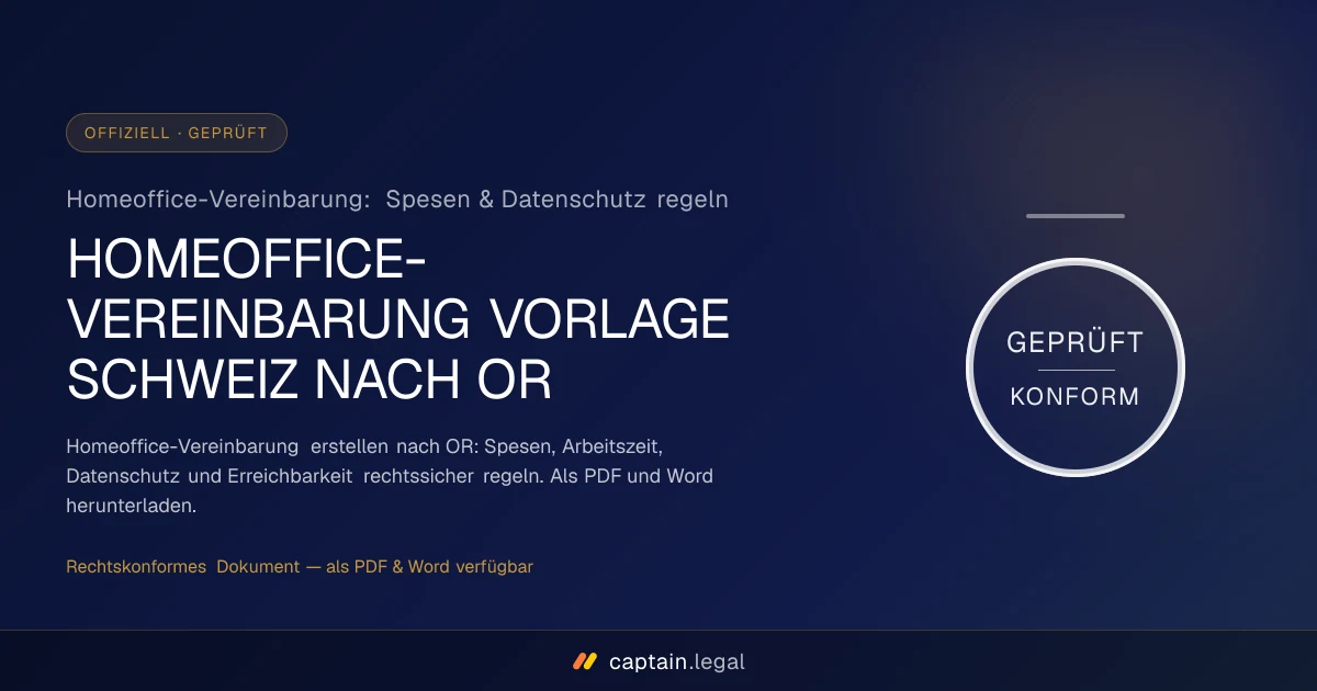 Homeoffice-Vereinbarung: Spesen & Datenschutz regeln