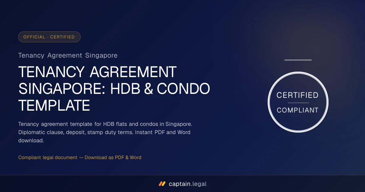 Tenancy Agreement Singapore