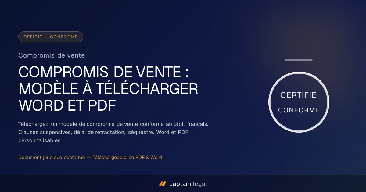 Compromis de vente