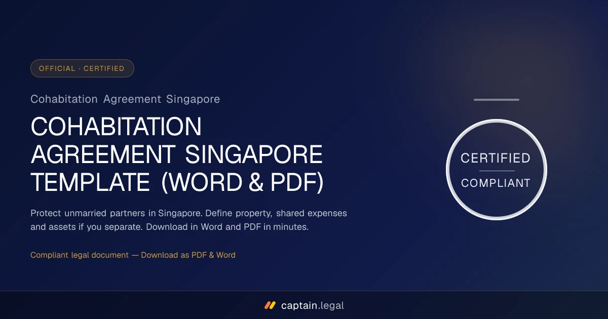 Cohabitation Agreement Singapore