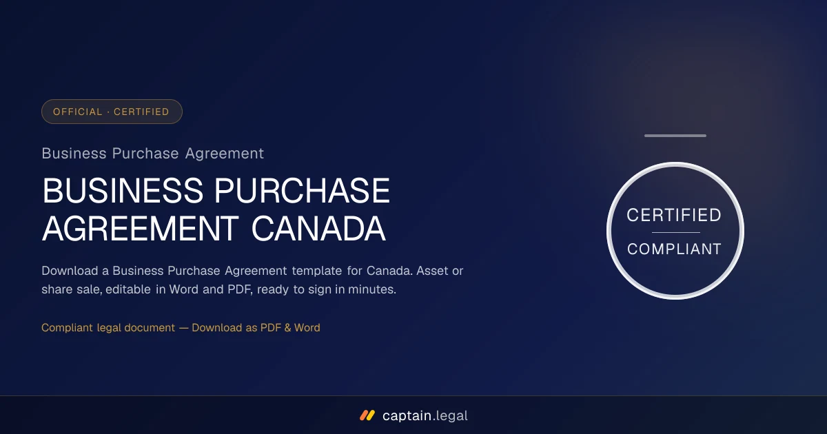 Business Purchase Agreement