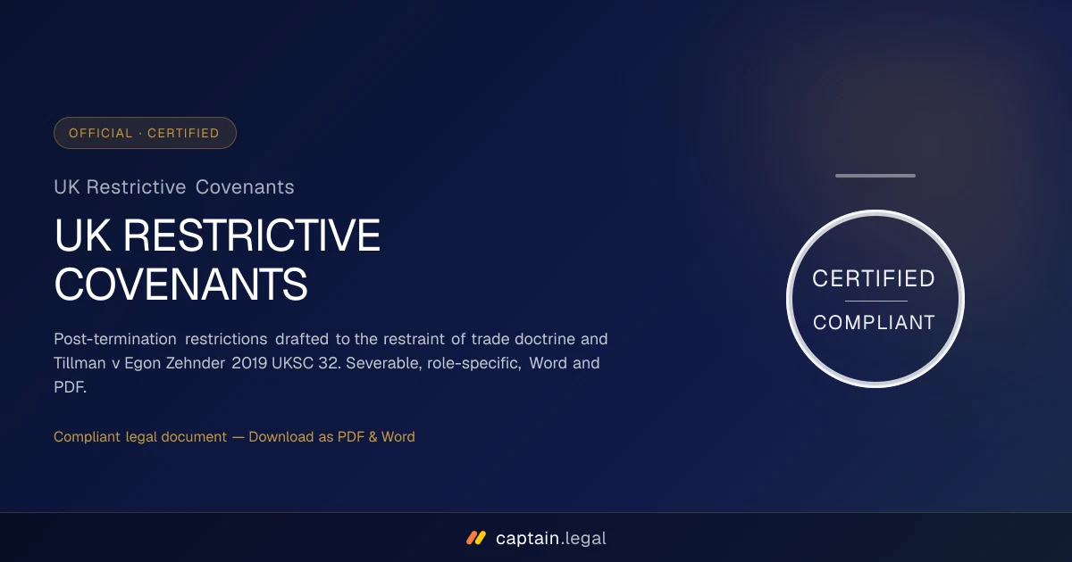 UK Restrictive Covenants